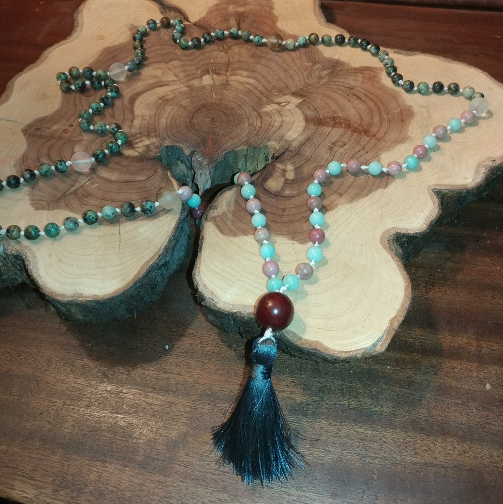🌹🐇🐾🐸 Natural Turquoise Energy Necklace